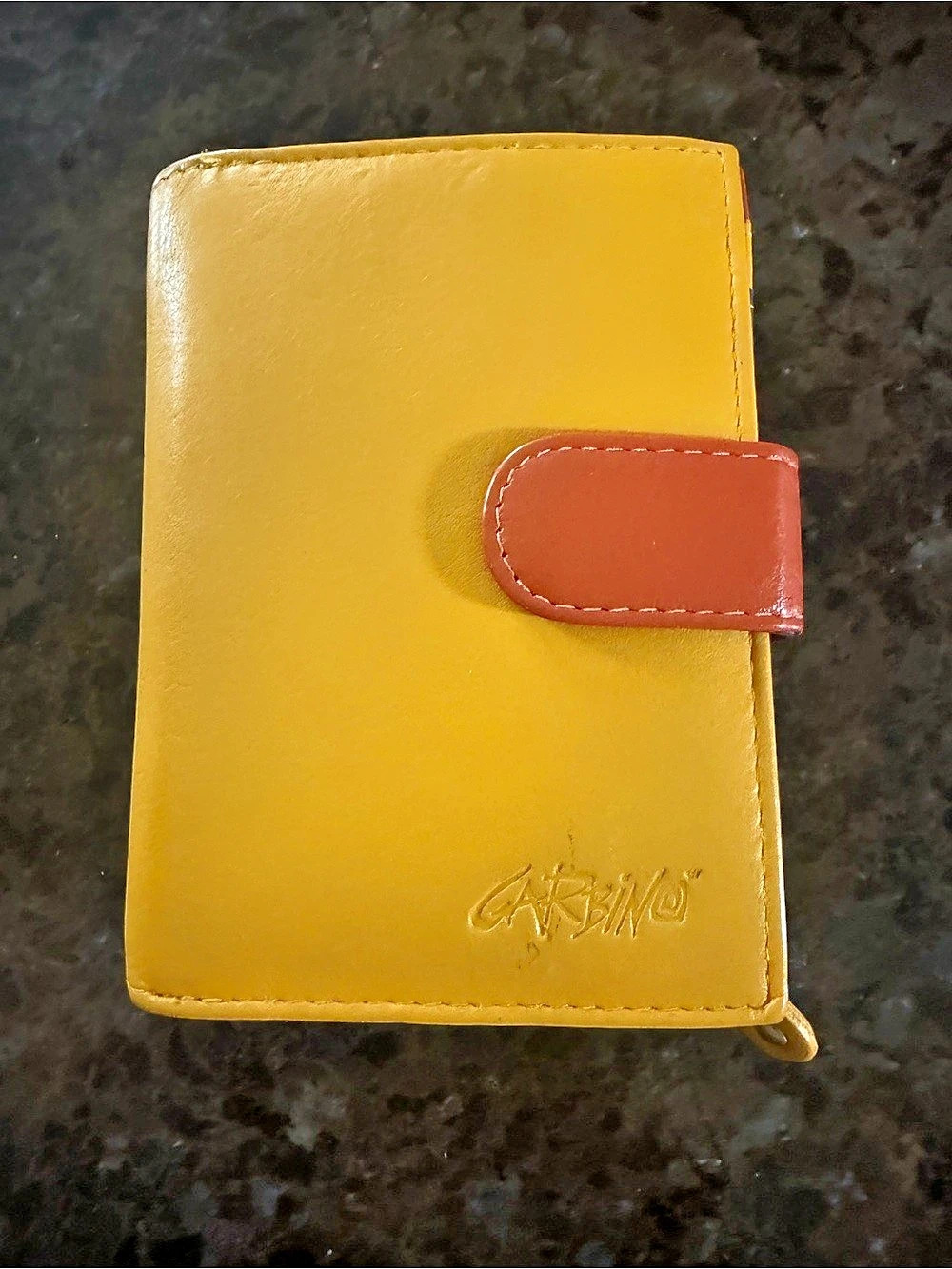Florence leather Wallet CARPISA Color Block Wallet in Yellow & Multicolor